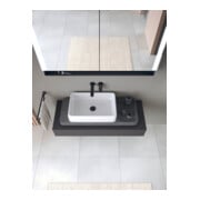 Duravit Console Qatego 120-200x48x17cm, 1 découpe, graphite mat-4