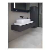 Duravit Console Qatego 120-200x48x17cm, 1 découpe, graphite mat-5