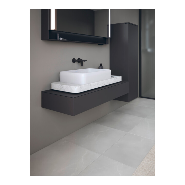 Duravit Console Qatego 120-200x48x17cm, 1 découpe, graphite mat