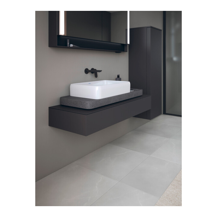 Duravit Console Qatego 120-200x48x17cm, 1 découpe, graphite mat