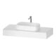 Duravit Console Qatego 120x55x17 cm, blanc mat, 1 découpe-1