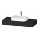 Duravit Console Qatego 120x55x17 cm, graphite mat, 1 découpe-1