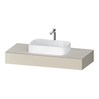 Duravit Console Qatego 120x55x17 cm, Tau supermat, 1 découpe