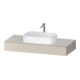 Duravit Console Qatego 120x55x17 cm, taupe mat, 1 découpe-1