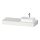 Duravit Console Qatego 140x55x17 cm, blanc mat, 1 découpe, évier droit-1