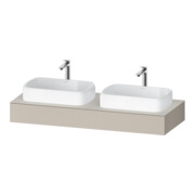 Duravit Console Qatego 140x55x17 cm, T m, 2 A., lavabo double face