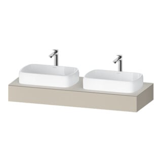 Duravit Console Qatego 140x55x17 cm, T m, 2 A., lavabo double face
