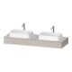 Duravit Console Qatego 160x55x17 cm, T m, 2 A., lavabo double face-1
