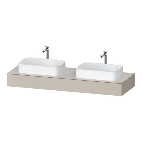 Duravit Console Qatego 160x55x17 cm, T m, 2 A., lavabo double face