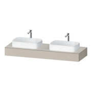 Duravit Console Qatego 160x55x17 cm, T m, 2 A., lavabo double face