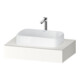 Duravit Console Qatego 80x55x17 cm, blanc super mat, 1 découpe-1