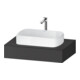 Duravit Console Qatego 80x55x17 cm, graphite mat, 1 découpe-1
