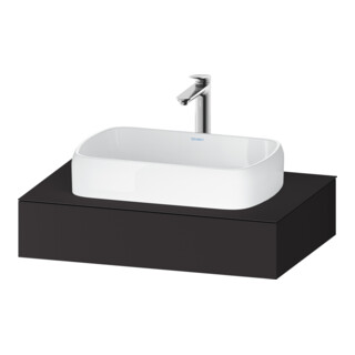 Duravit Console Qatego 80x55x17 cm, graphite mat, 1 découpe