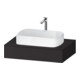 Duravit Console Qatego 80x55x17 cm, graphite mat, 1 découpe-1