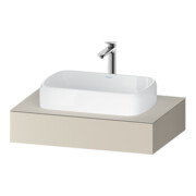 Duravit Console Qatego 80x55x17 cm, taupe supermat, 1 découpe