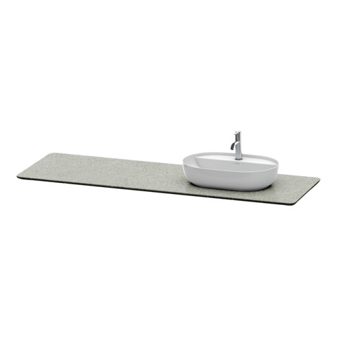 Duravit Console vasque Luv 178,3x59,5x2 cm, quartz, 1 AS, R, g St