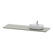 Duravit Console vasque Luv 178,3x59,5x2 cm, quartz, 1 AS, R, g St