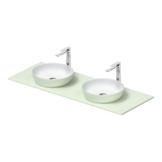 Duravit Console Vasque Sivida 135x50 cm, I.Fa w m, Couleur Ext. vert ma