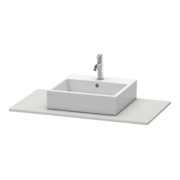 Duravit Console XSquare 100x55 cm, béton mat, avec 1 découpe-3