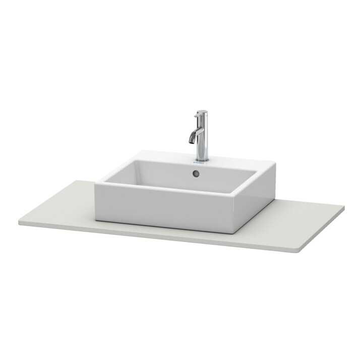 Duravit Console XSquare 100x55 cm, béton mat, avec 1 découpe