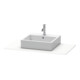 Duravit Console XSquare 100x55 cm, blanc mat, avec 1 découpe