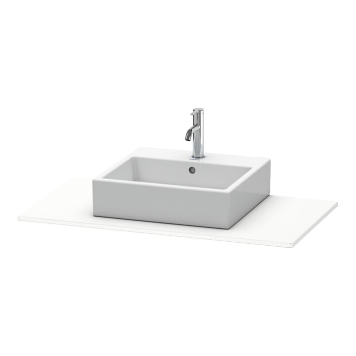 Duravit Console XSquare 100x55 cm, blanc mat, avec 1 découpe