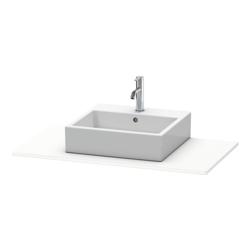 Duravit Console XSquare 100x55 cm, blanc mat, avec 1 découpe