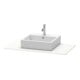 Duravit Console XSquare 100x55 cm, blanc mat, avec 1 découpe