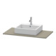 Duravit Console XSquare 100x55 cm, flanc gauche mat S-M, avec 1 découpe-3