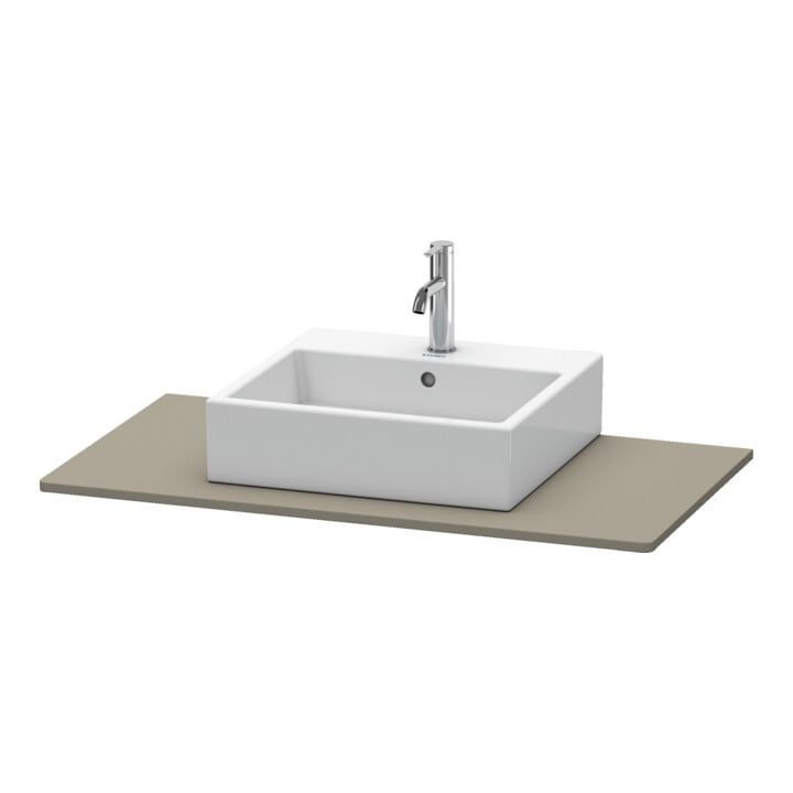 Duravit Console XSquare 100x55 cm, flanc gauche mat S-M, avec 1 découpe