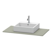Duravit Console XSquare 100x55 cm, gris pierre mat, avec 1 découpe-3