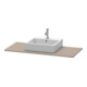 Duravit Console XSquare 120x55 cm, basalte mat, avec 1 découpe-3