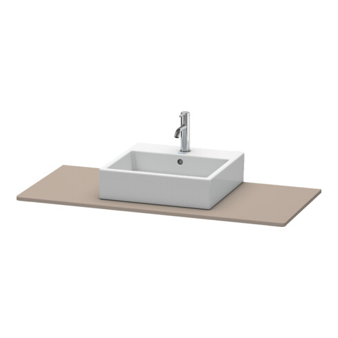 Duravit Console XSquare 120x55 cm, basalte mat, avec 1 découpe