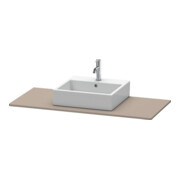 Duravit Console XSquare 120x55 cm, basalte mat, avec 1 découpe-3