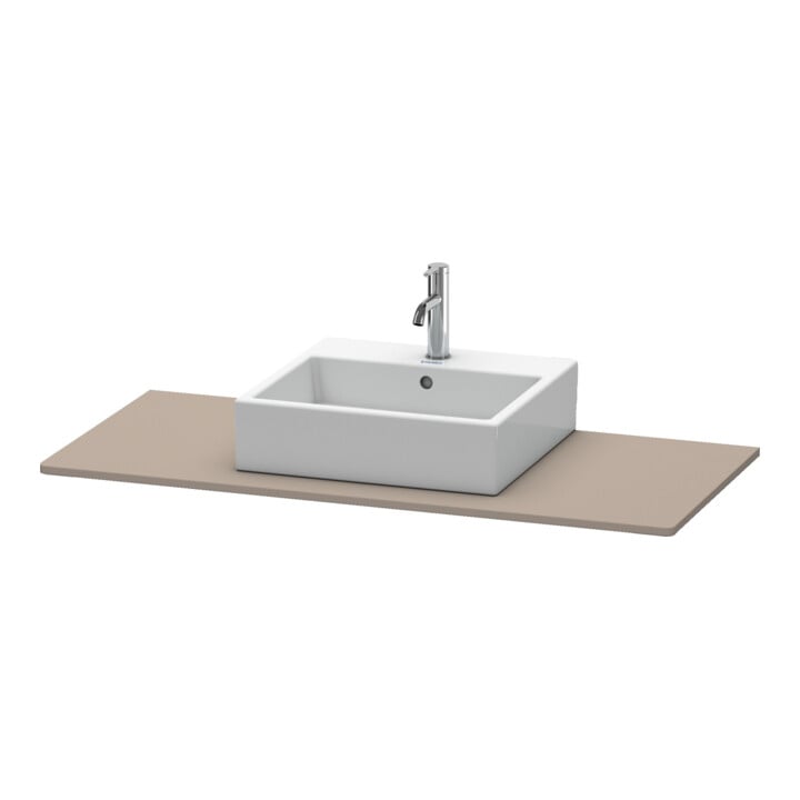 Duravit Console XSquare 120x55 cm, basalte mat, avec 1 découpe