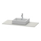 Duravit Console XSquare 120x55 cm, béton mat, avec 1 découpe-3