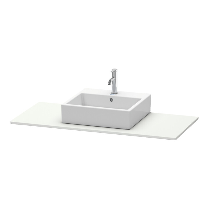 Duravit Console XSquare 120x55 cm, blanc nord mat, avec 1 découpe