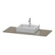 Duravit Console XSquare 120x55 cm, flanc gauche brillant, avec 1 découpe-3