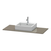 Duravit Console XSquare 120x55 cm, flanc gauche brillant, avec 1 découpe-3