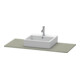 Duravit Console XSquare 120x55 cm, gris pierre mat, avec 1 découpe-3