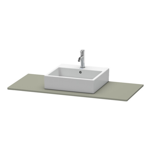 Duravit Console XSquare 120x55 cm, gris pierre mat, avec 1 découpe