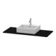 Duravit Console XSquare 120x55 cm, noir œuf, avec 1 découpe-1