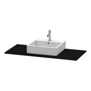 Duravit Console XSquare 120x55 cm, noir œuf, avec 1 découpe
