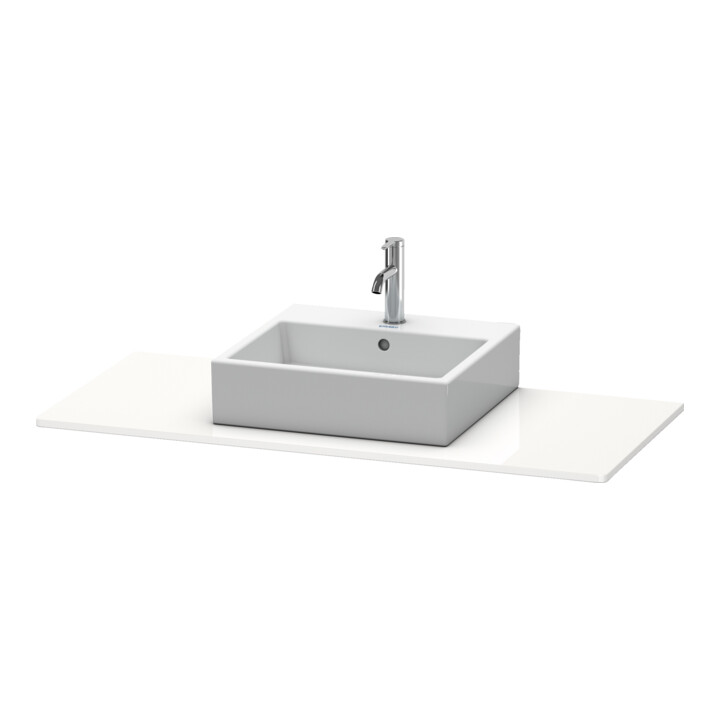 Duravit Console XSquare 120x55 cm, noir œuf, avec 1 découpe