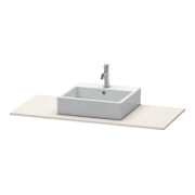 Duravit Console XSquare 120x55 cm, tau mat, avec 1 découpe