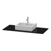 Duravit Console XSquare 120x55cm, blanc brillant, avec 1 découpe-3