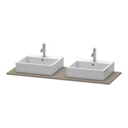Duravit Console XSquare 140x55 cm, f G m, avec 2 sorties, lavabo double face-4