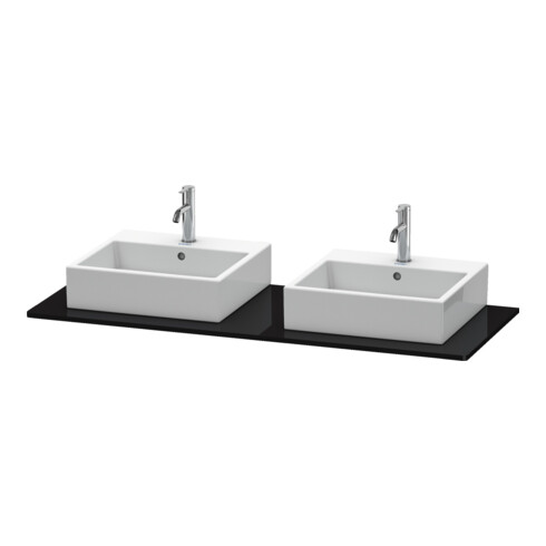 Duravit Console XSquare 140x55 cm, s g, m 2 sorties, lavabo double face