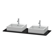 Duravit Console XSquare 140x55 cm, s g, m 2 sorties, lavabo double face-4