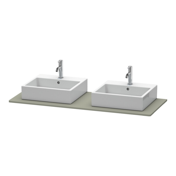 Duravit Console XSquare 140x55 cm, st-g m, m 2 sorties, lavabo double face